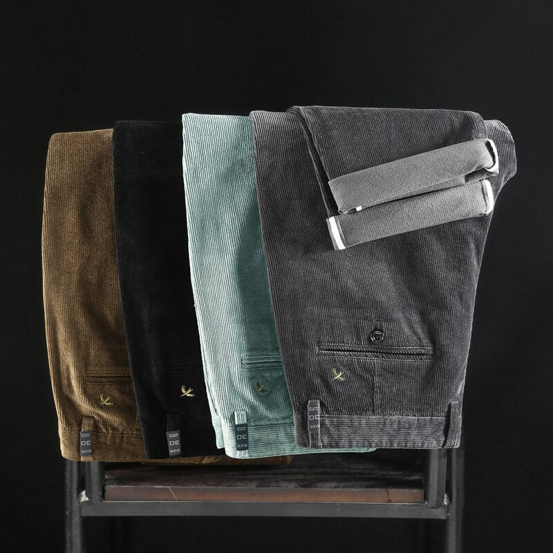 Jacob | Corduroy met middelhoge taille