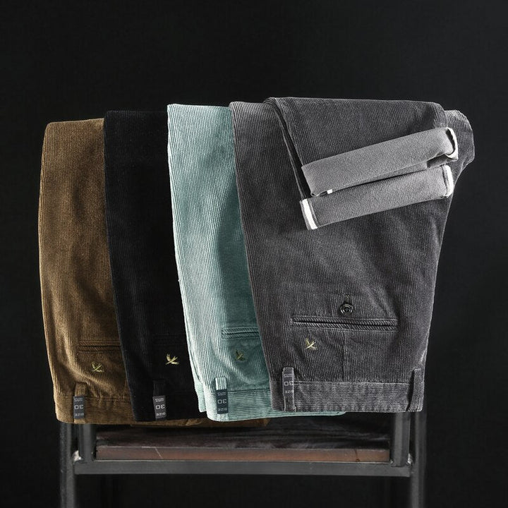 Jacob | Corduroy met middelhoge taille