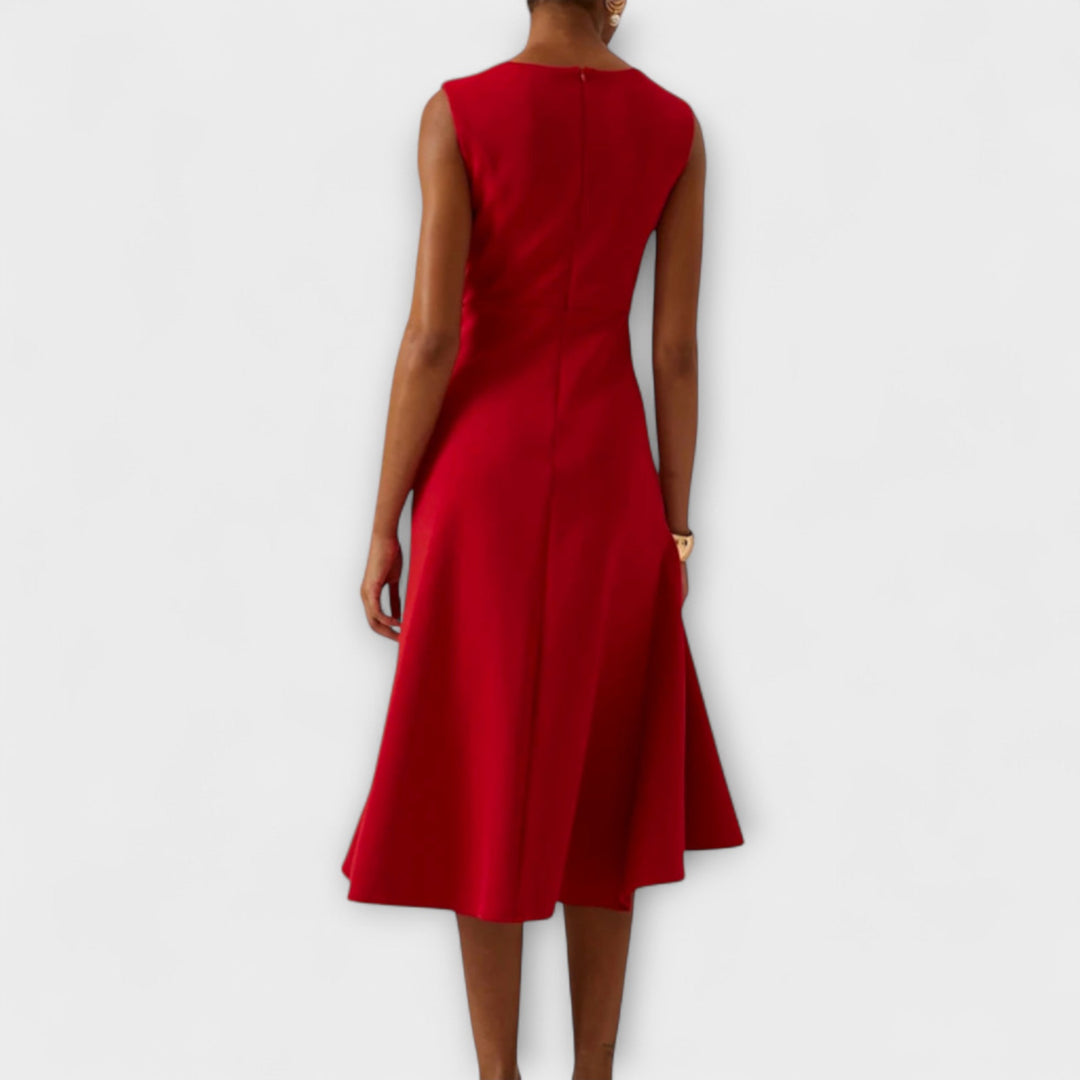 Sheila | Elegante Asymmetrische Midi Jurk