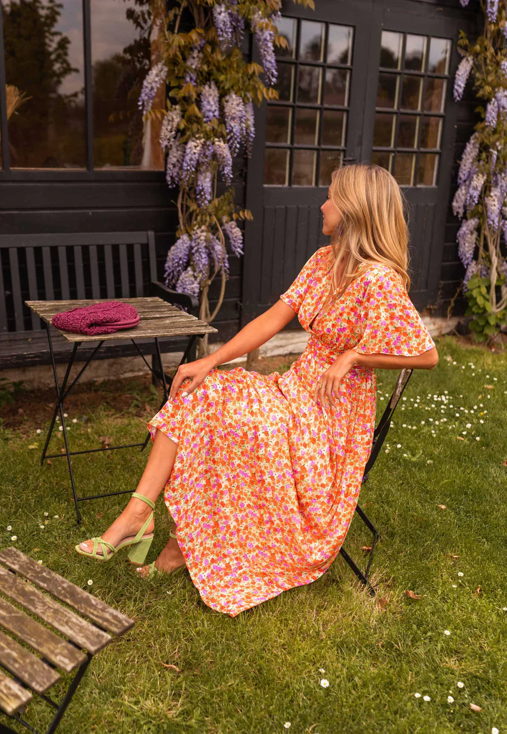 Maxi Bruiloftsgastjurk Pink & Rosa