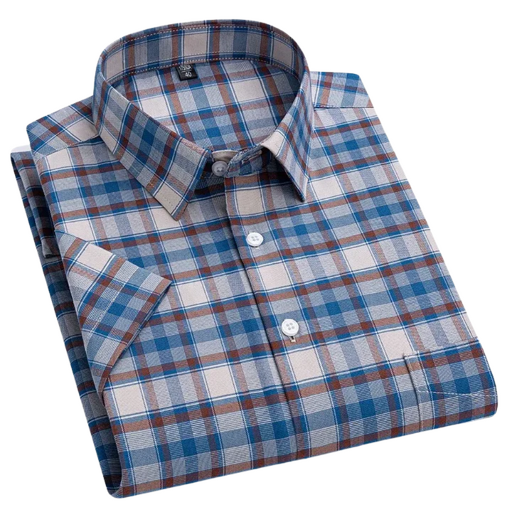 Zack | Katoenen shirt met korte mouwen