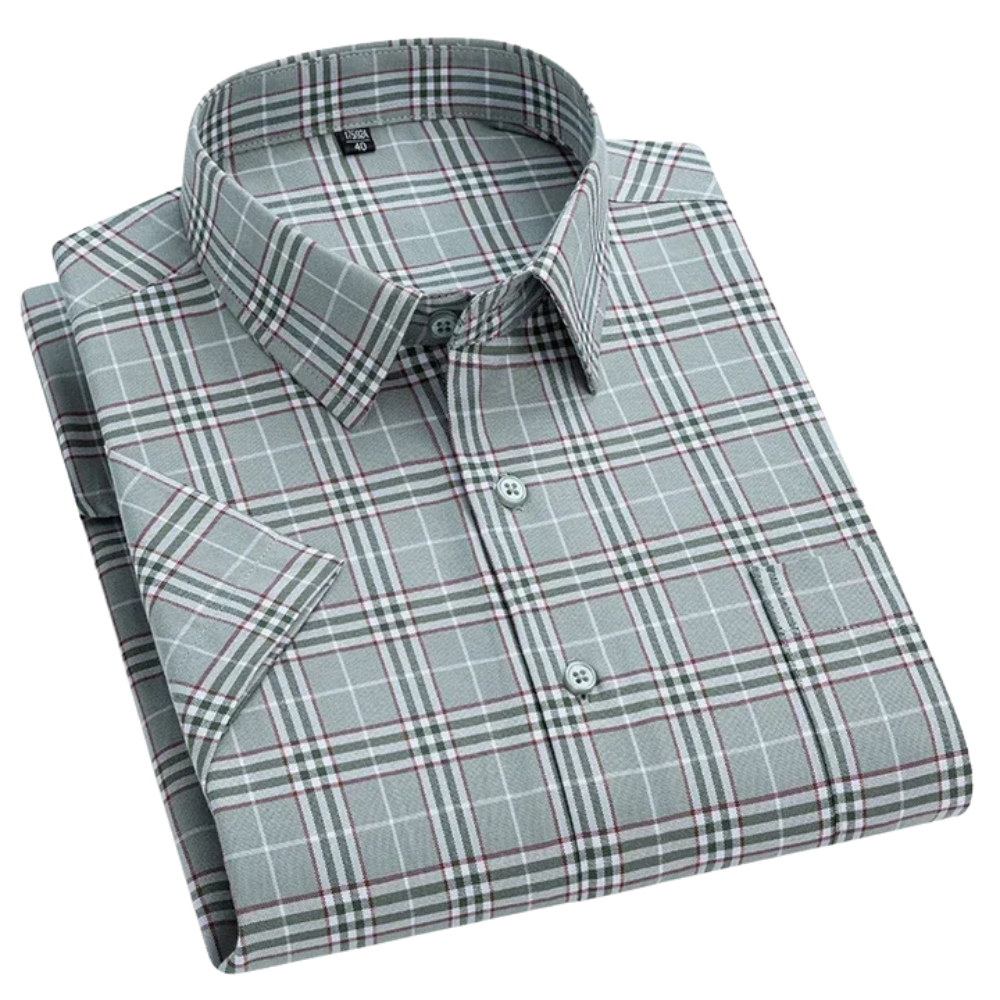 Zack | Katoenen shirt met korte mouwen