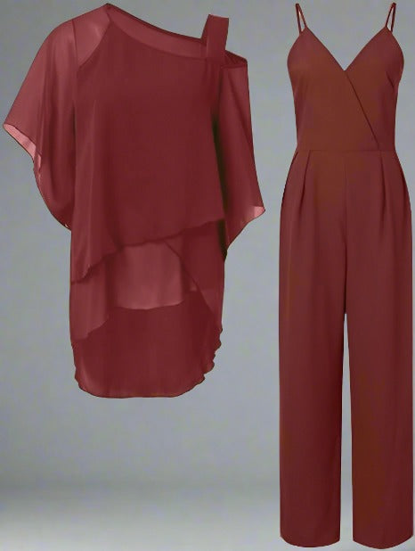 Luxe Chiffon Set - Elegant