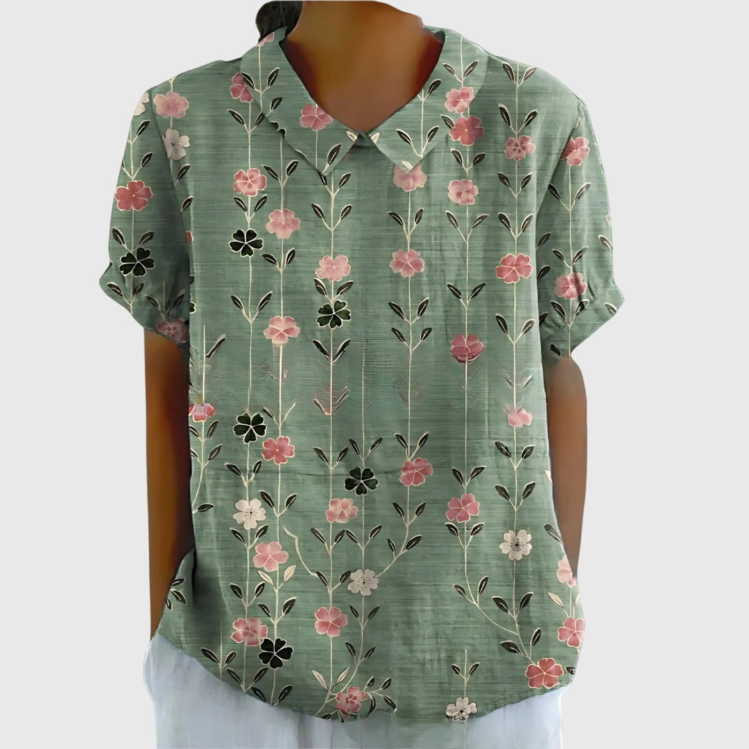 Groene bloemenprint / 5XL