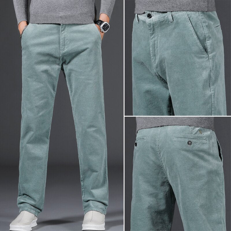Jacob | Corduroy met middelhoge taille