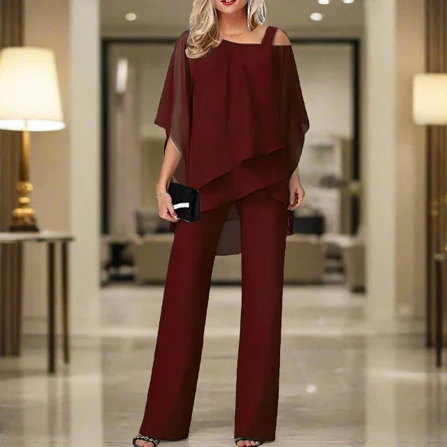 Luxe Chiffon Set - Elegant