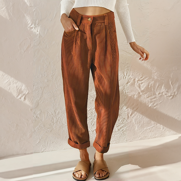 Lisette | Casual Rib Broek