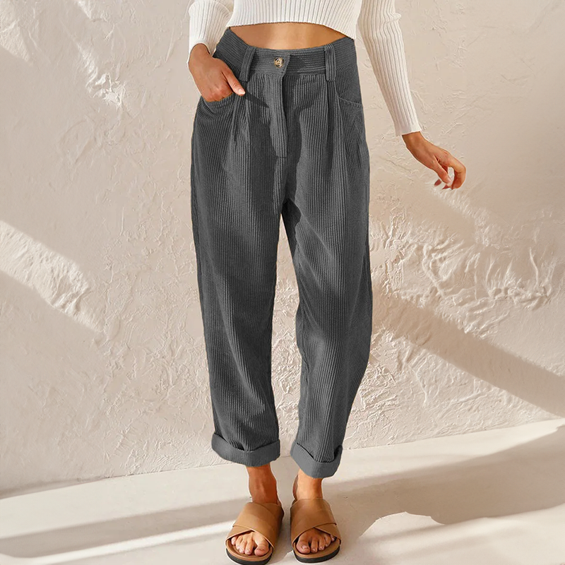 Lisette | Casual Rib Broek