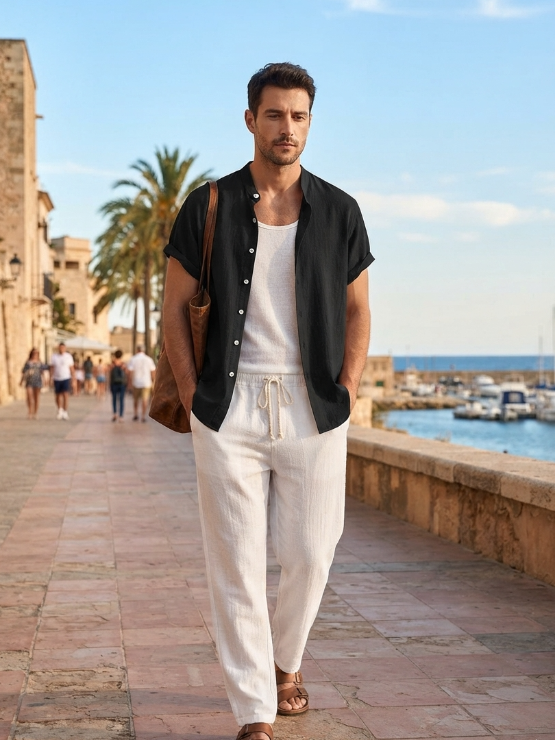 Heren set linnen | Summerlook