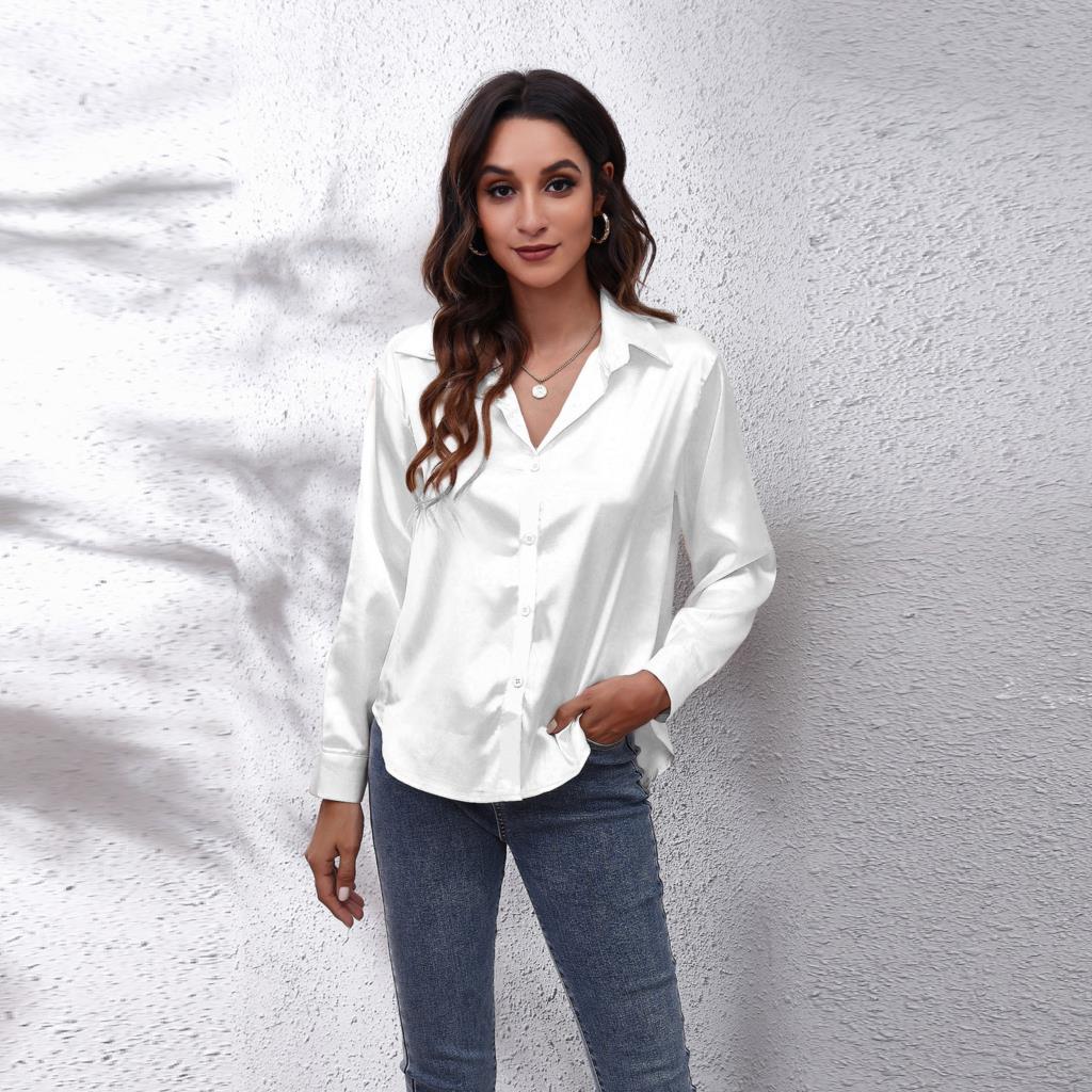 Sheila | Satijnen Blouse