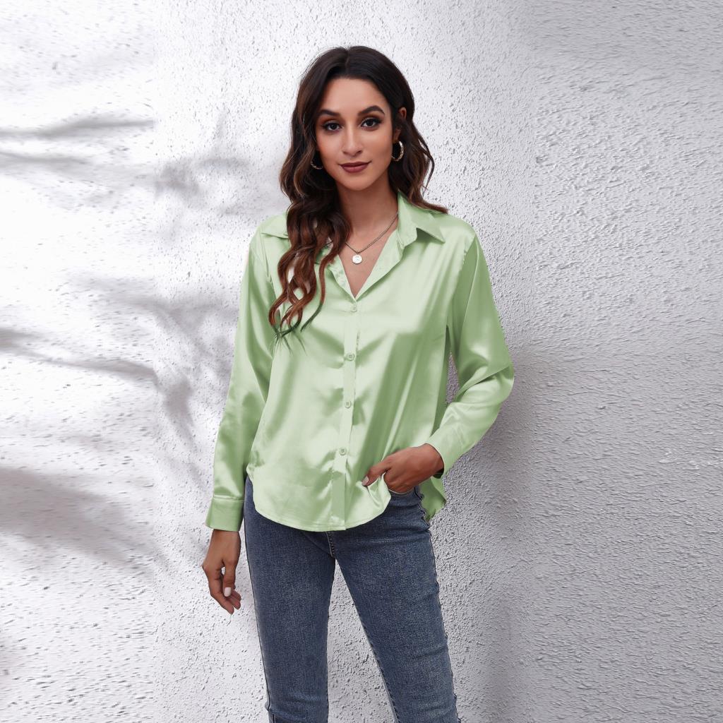 Sheila | Satijnen Blouse