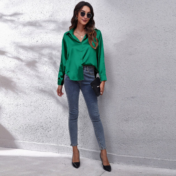 Sheila | Satijnen Blouse