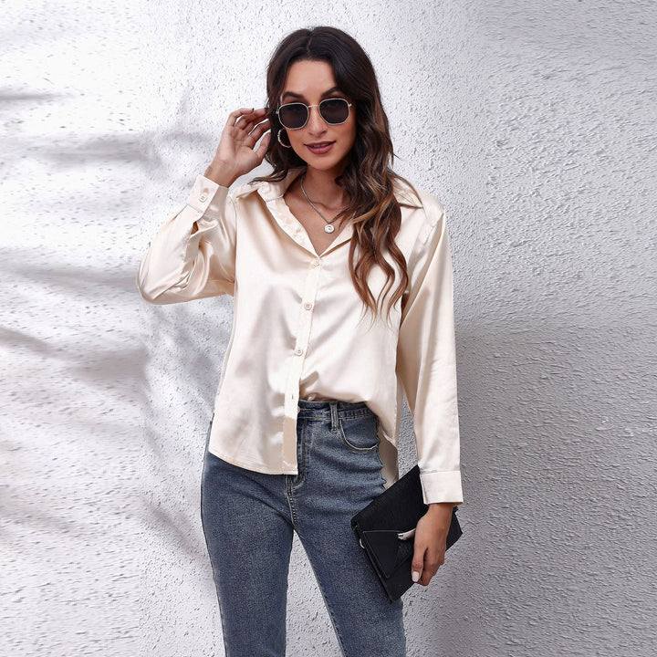 Sheila | Satijnen Blouse