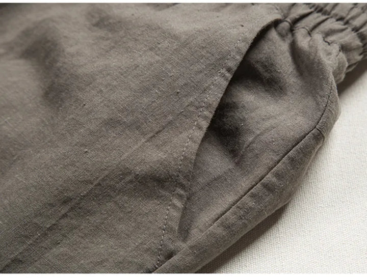 Linnen broek in Old Money-stijl