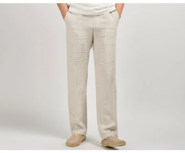 Linnen broek in Old Money-stijl