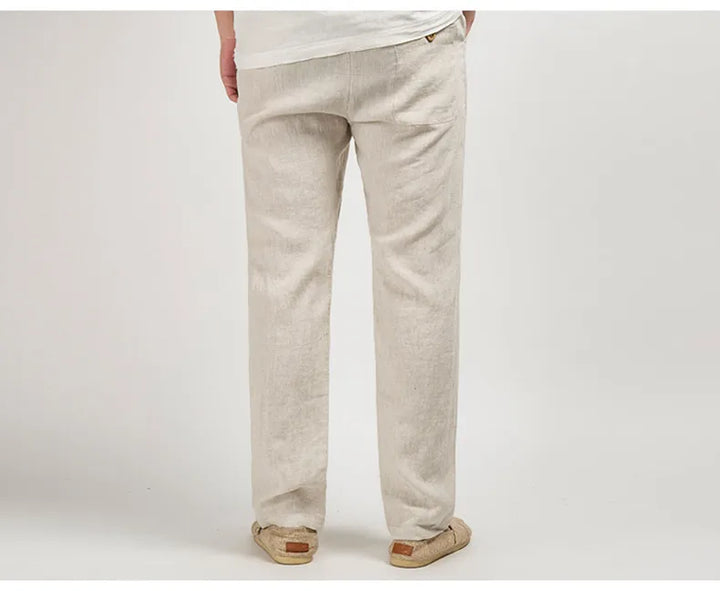 Linnen broek in Old Money-stijl