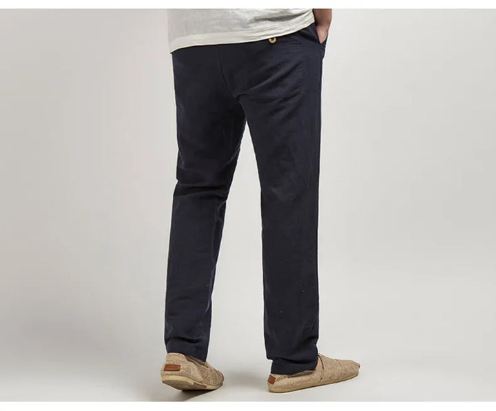 Linnen broek in Old Money-stijl