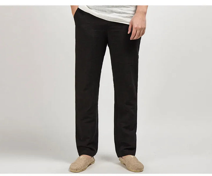 Linnen broek in Old Money-stijl