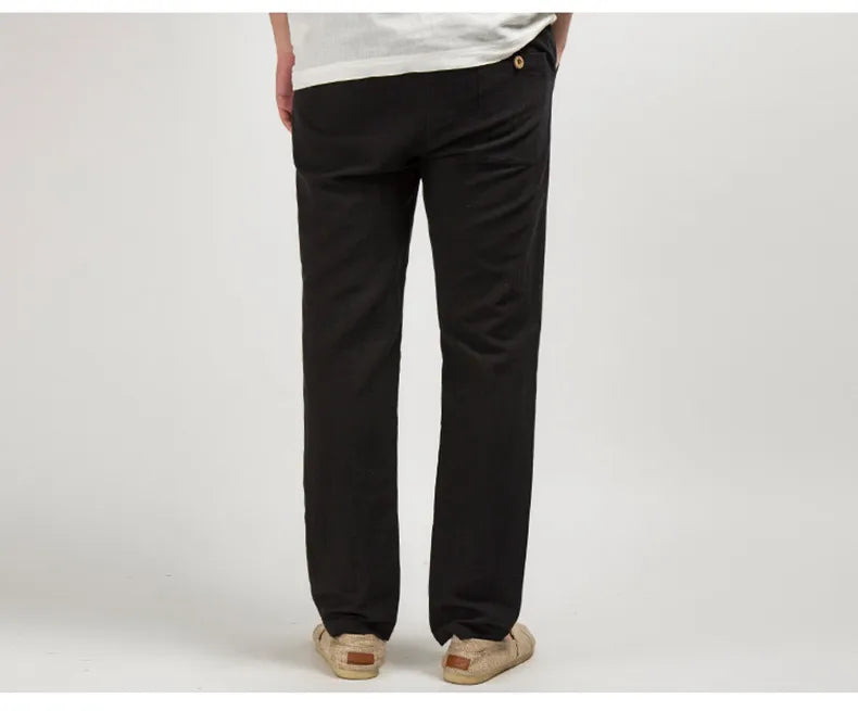 Linnen broek in Old Money-stijl