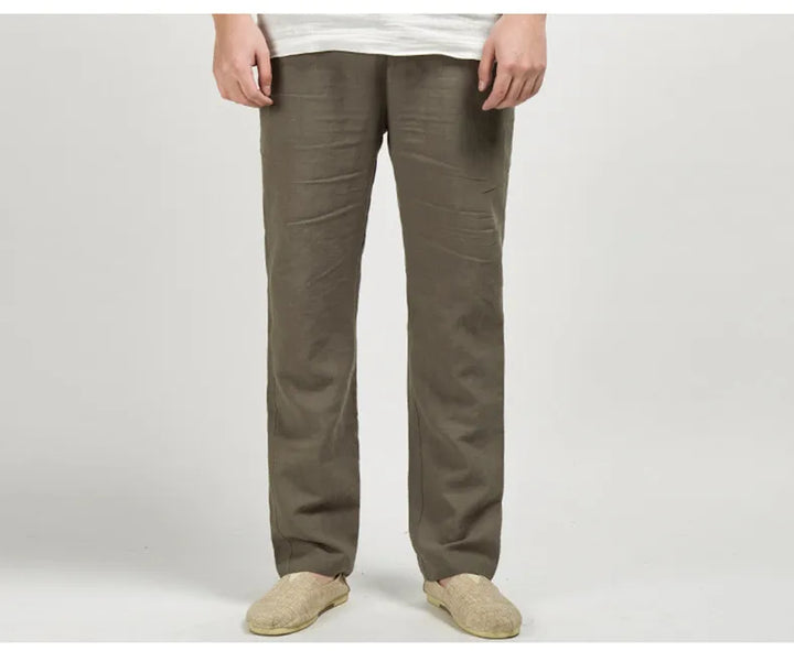 Linnen broek in Old Money-stijl