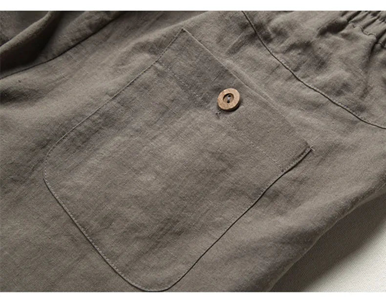 Linnen broek in Old Money-stijl
