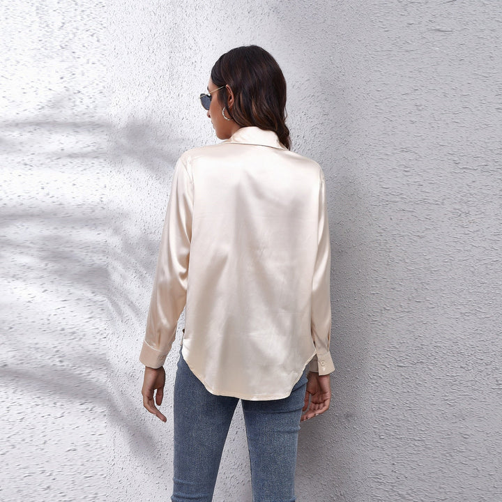 Sheila | Satijnen Blouse