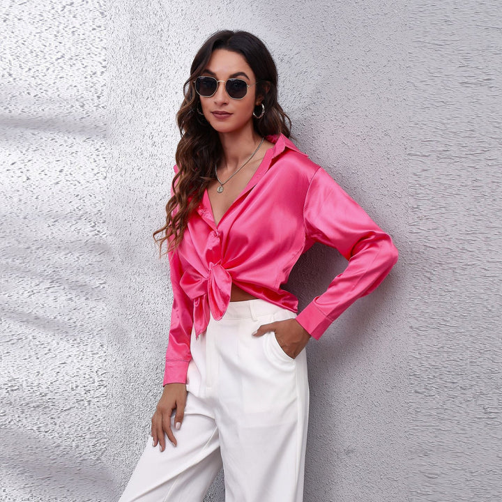 Sheila | Satijnen Blouse
