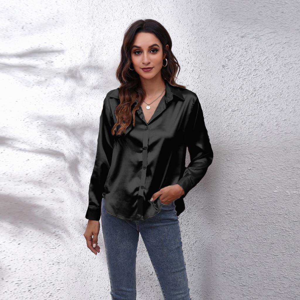 Sheila | Satijnen Blouse