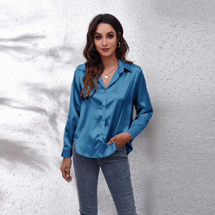 Sheila | Satijnen Blouse