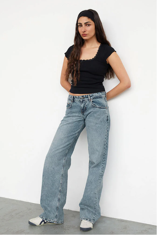 Roja | Straight-Leg Jeans met Lage Taille