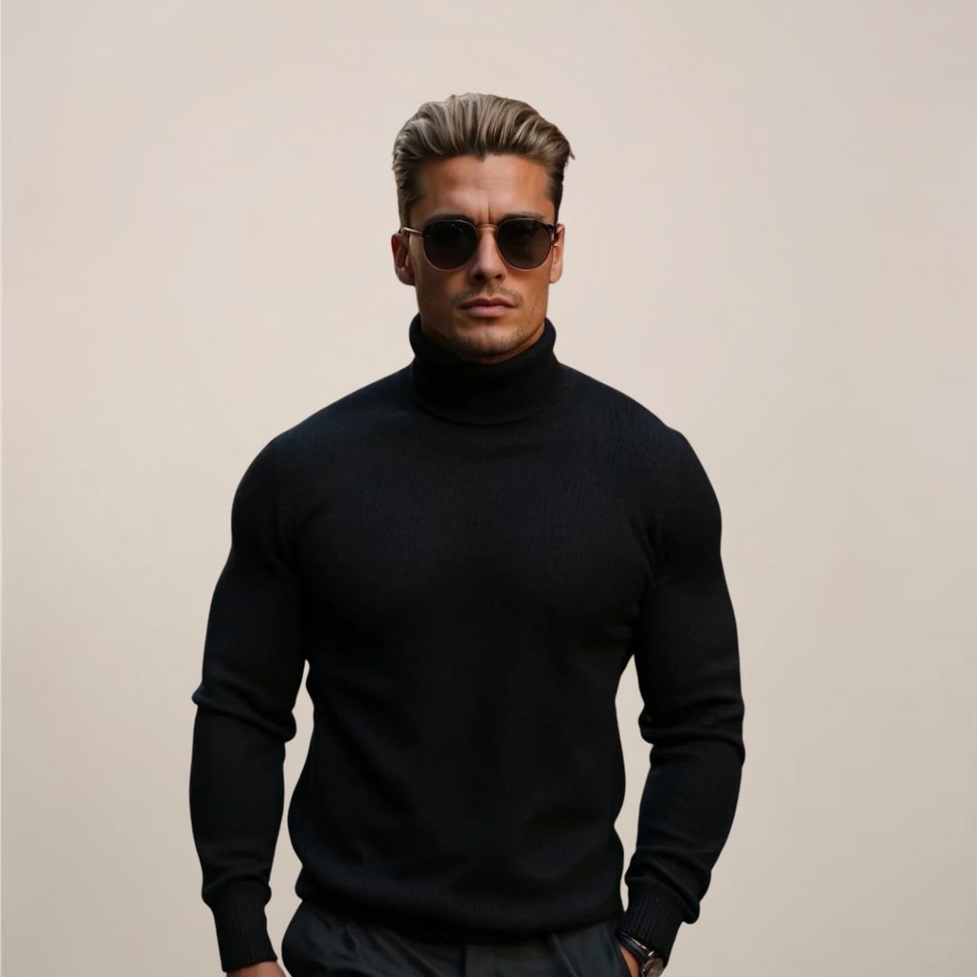 Klassieke coltrui voor heren – Tijdloos, smart casual breiwerk