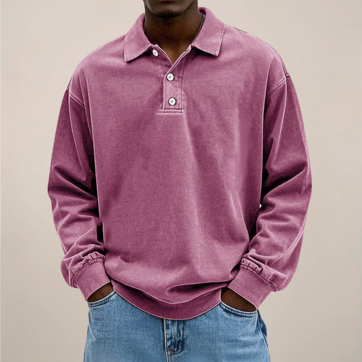 Poloshirt met lange mouwen voor heren – Een onmisbaar kledingstuk in een relaxte, smart casual stijl