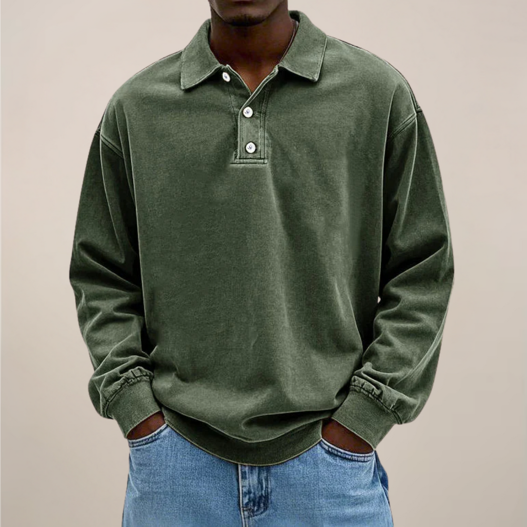 Poloshirt met lange mouwen voor heren – Een onmisbaar kledingstuk in een relaxte, smart casual stijl
