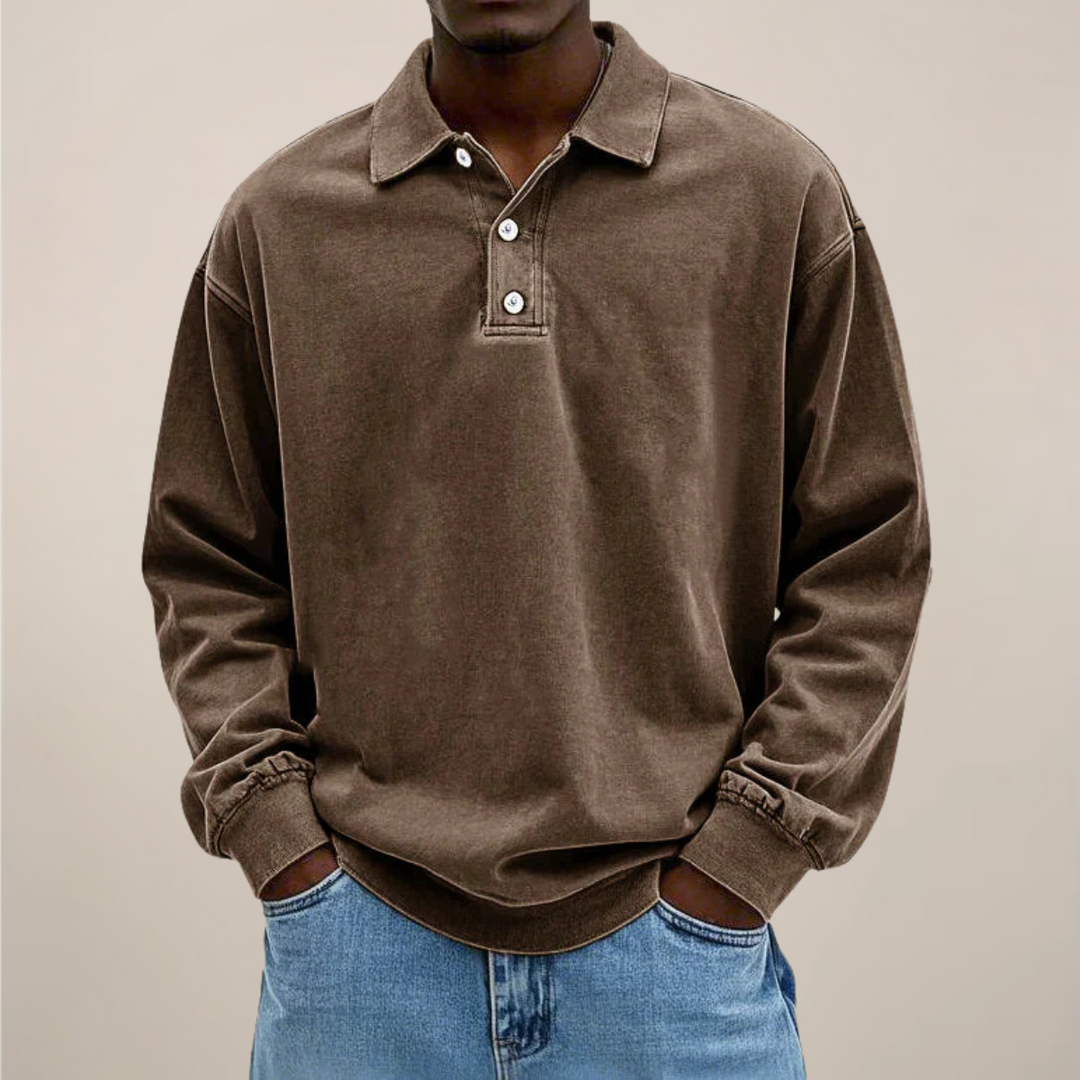Poloshirt met lange mouwen voor heren – Een onmisbaar kledingstuk in een relaxte, smart casual stijl