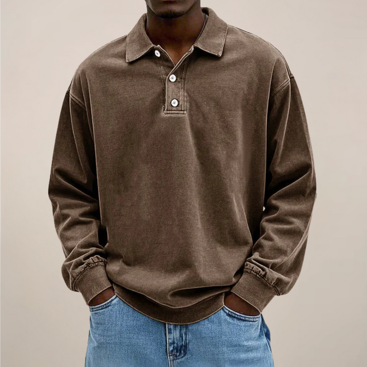 Poloshirt met lange mouwen voor heren – Een onmisbaar kledingstuk in een relaxte, smart casual stijl