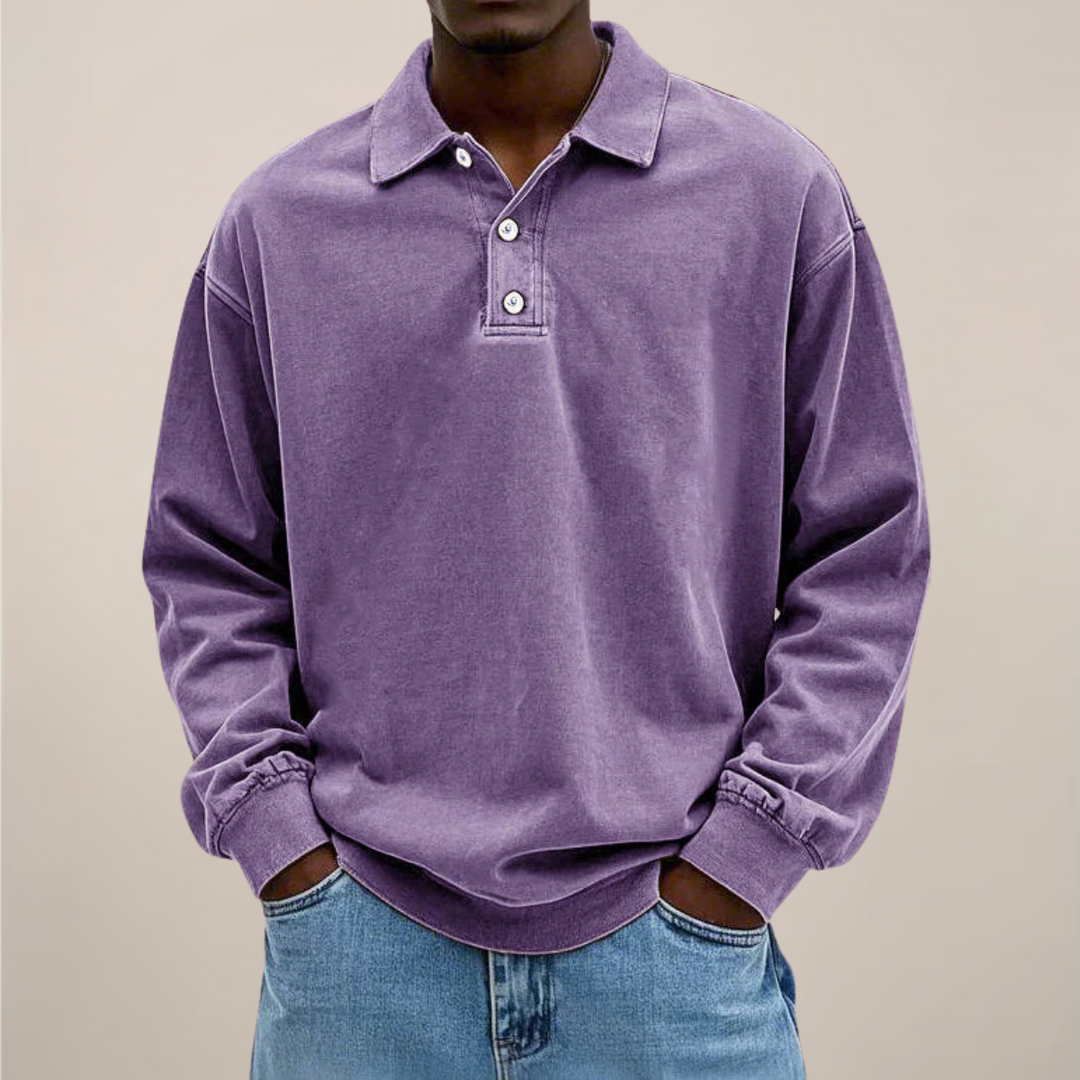 Poloshirt met lange mouwen voor heren – Een onmisbaar kledingstuk in een relaxte, smart casual stijl