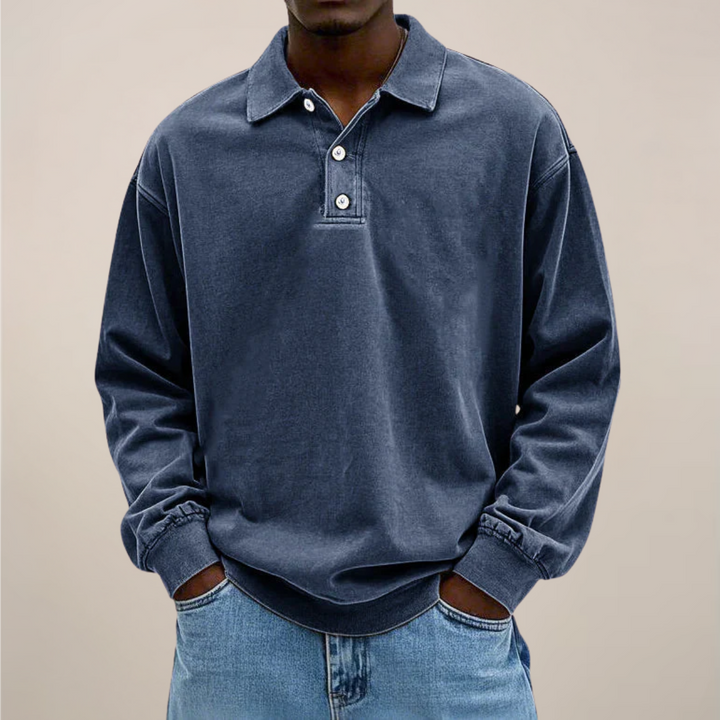 Poloshirt met lange mouwen voor heren – Een onmisbaar kledingstuk in een relaxte, smart casual stijl