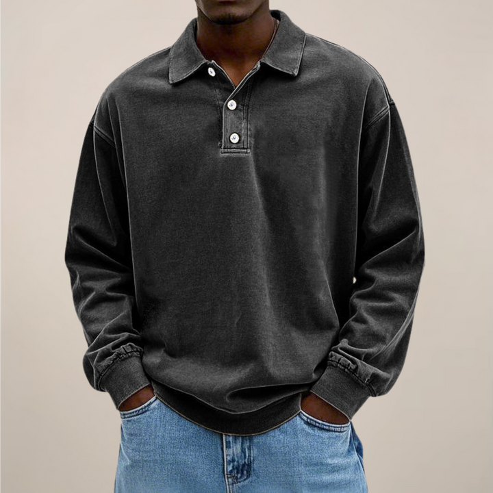 Poloshirt met lange mouwen voor heren – Een onmisbaar kledingstuk in een relaxte, smart casual stijl