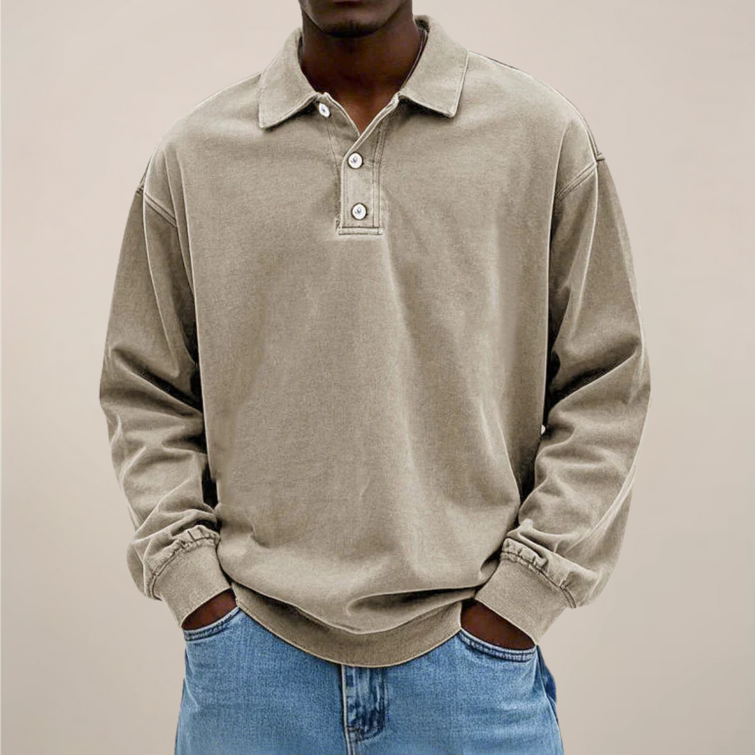 Poloshirt met lange mouwen voor heren – Een onmisbaar kledingstuk in een relaxte, smart casual stijl
