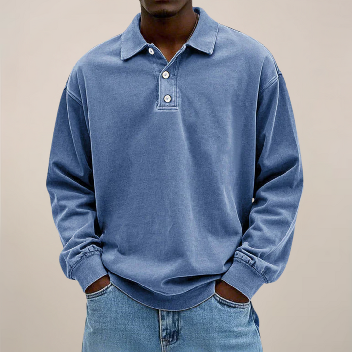 Poloshirt met lange mouwen voor heren – Een onmisbaar kledingstuk in een relaxte, smart casual stijl