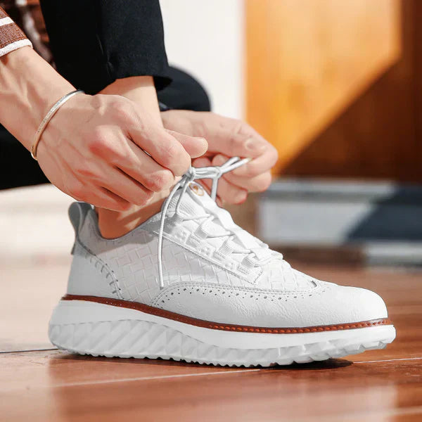 Dylan | Herenwandelsneakers met veters en plateauzool