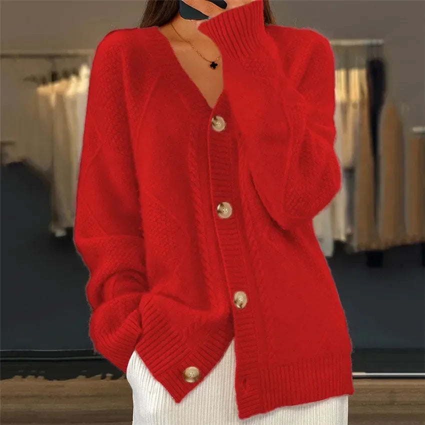 Olive | Cardigan Trui