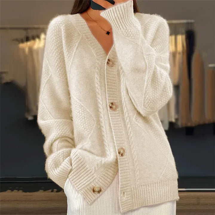 Olive | Cardigan Trui