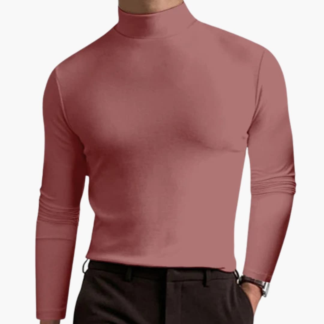 Slimfit Col Shirt met Lange Mouwen