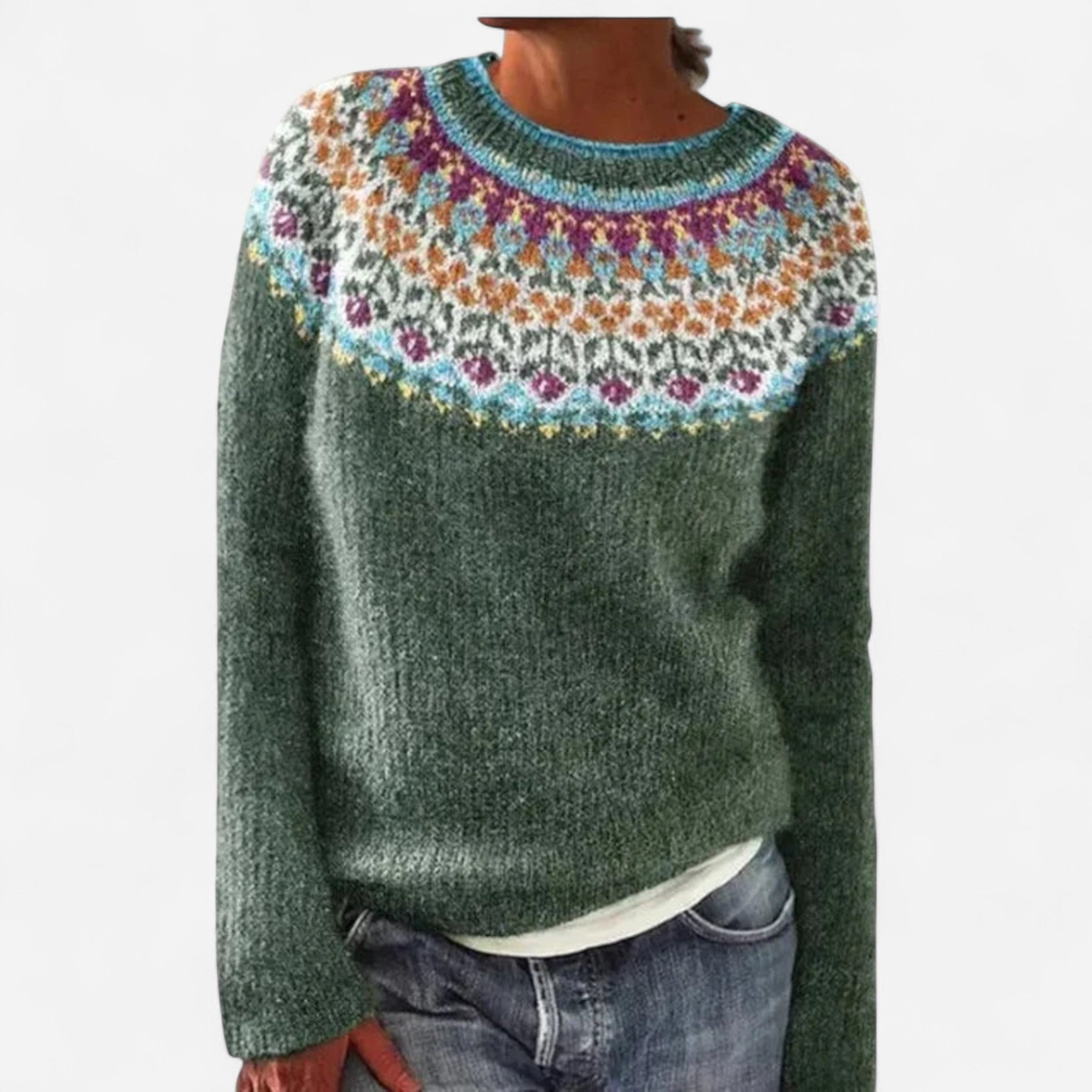 Groen / Bloemen / 2XL