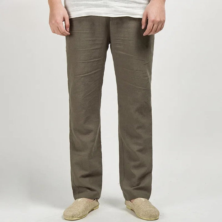 Linnen broek in Old Money-stijl