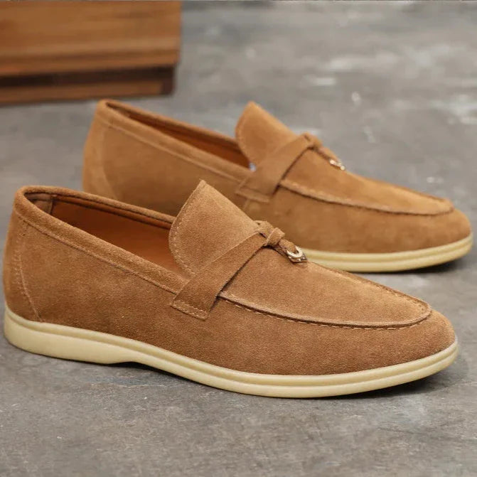 Shaffer-loafers van rundsuède