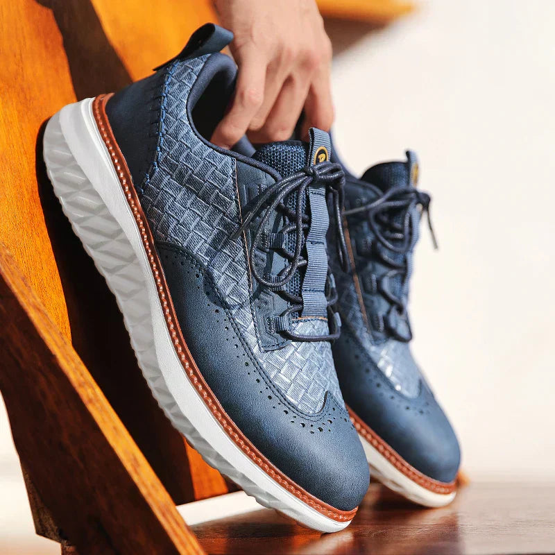 Dylan | Herenwandelsneakers met veters en plateauzool