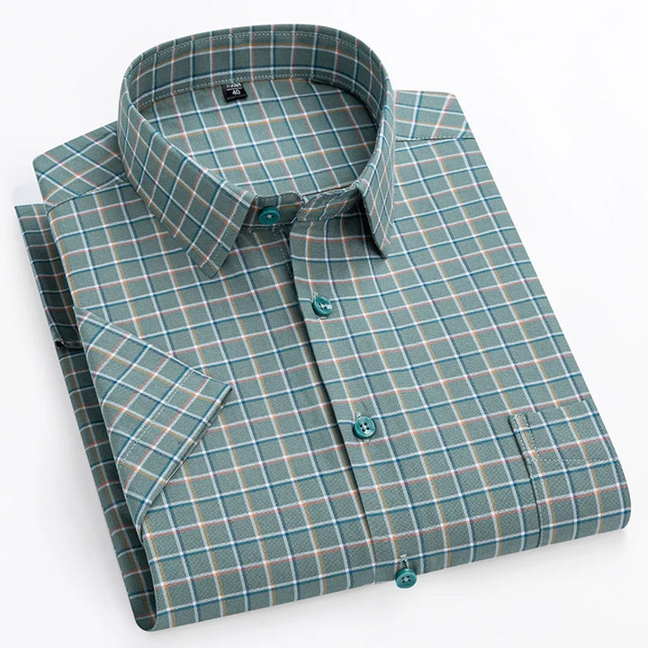 Zack | Katoenen shirt met korte mouwen