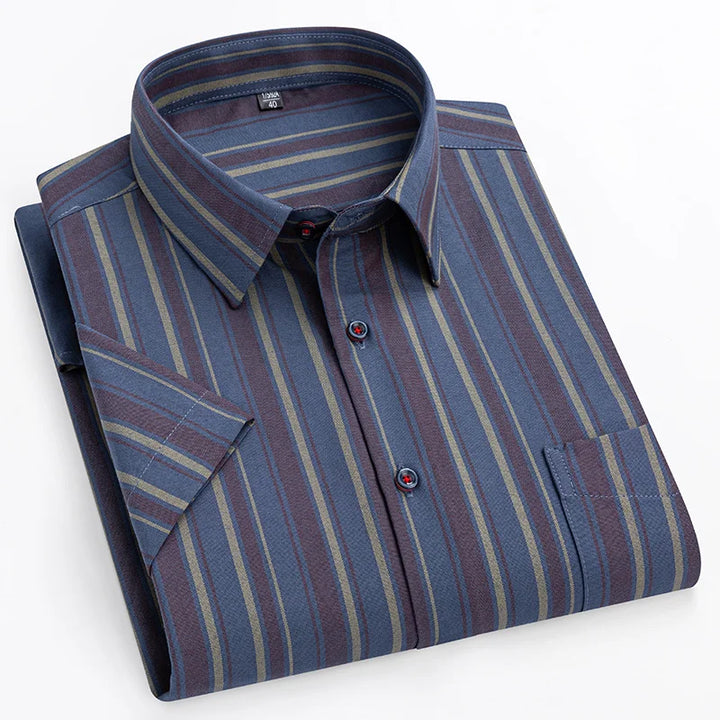 Zack | Katoenen shirt met korte mouwen